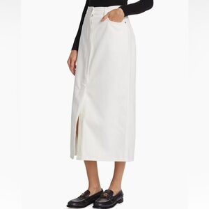 LOULOU STUDIO "Organic Denim Midi Skirt Rona